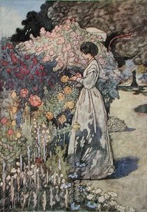 Bloemen snijden, gepubliceerd 1912 door Charles Robinson