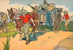 Op weg naar de goudvelden, 1912 door Charles Robinson