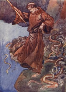 St. Patrick bevrijdt Ierland van slangen door Charles Robinson