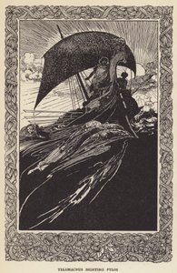 Telemachus ziet Pylos
