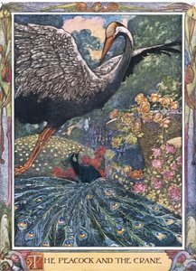 De pauw en de kraanvogel