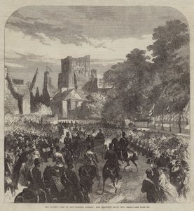 Het bezoek van de koningin aan de Schotse grens, de intrede van Hare Majesteit in Kelso