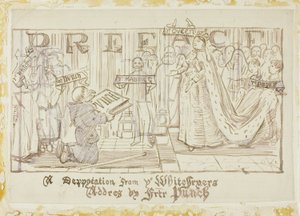 Een deputatie van de Whitefriars door Charles Samuel Keene