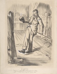 Een strakke pasvorm, 1872 door Charles Samuel Keene