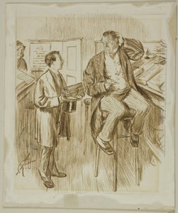 Voor de derde keer vragen door Charles Samuel Keene