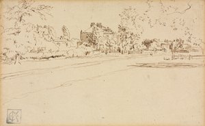 Huis in Hammersmith door Charles Samuel Keene