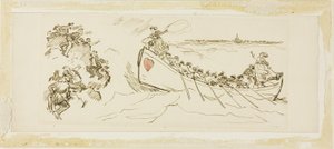 Reddingsboot Vol Vrouwen door Charles Samuel Keene