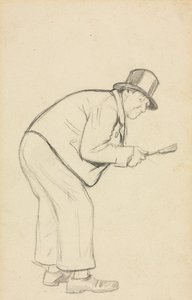 Studie voor Een Vrouwenhater door Charles Samuel Keene