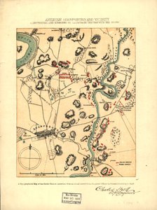 Antietam Sharpsburg en omgeving. Gebouwd en gegraveerd ter illustratie van "De oorlog met het Zuiden" LOC 99466713