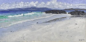 Strandrotsen, Iona, 2016 (olieverf op doek)
