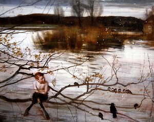 Het mooie is gevlucht, ca. 1900 door Charles Sims