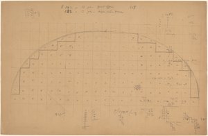 Diagram van een Lunet door Charles Sprague Pearce