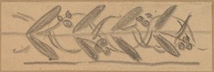 Studie voor een Randontwerp door Charles Sprague Pearce