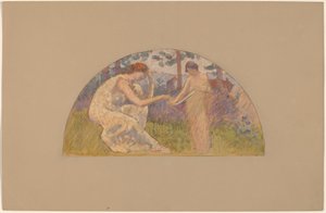 Studie voor een Lunet door Charles Sprague Pearce
