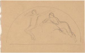 Studie van Figuren in een Lunet door Charles Sprague Pearce