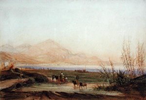 De Baie des Anges, Nice door Charles Theodore  Frere