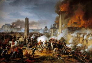 Aanval en verovering van Regensburg door maarschalk Lannes op 23/04/1809