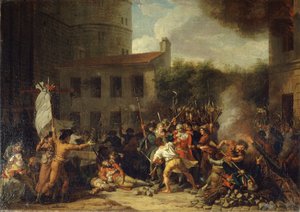 De bestorming van de Bastille op 14 juli 1789 door Charles Thevenin