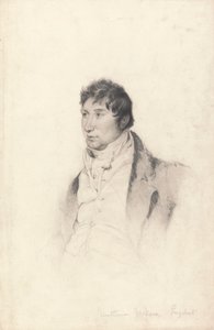 Een portretstudie voor de gravure van Gentleman Jackson