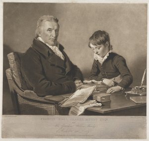 Francis Noel Clark Mundy en zijn kleinzoon, William door Charles Turner