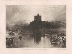 Norham Castle, aan de rivier de Tweed door Charles Turner