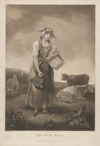 De Melkmeid door Charles Turner