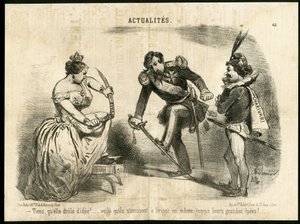 Illustratie van Charles Vernier in Le Charivari door Charles Vernier