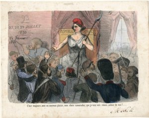 Le Charivari, Satirisch in ZW door Charles Vernier