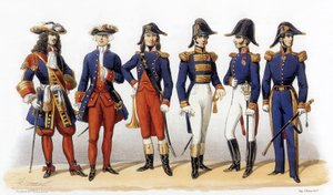 Uniformen van het Franse leger: Marineofficieren door Charles Vernier