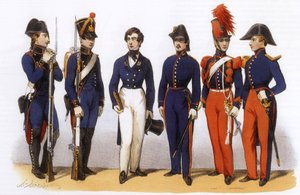 Uniformen van het Franse leger: Polytechnische school, Generale Staf en Cavalerie