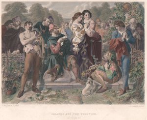 Orlando en de worstelaar - "Zoals je het leuk vindt" door Charles W. Sharpe