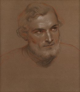 Hoofd van een man door Charles West Cope