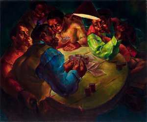Kaartspelers door Charles White