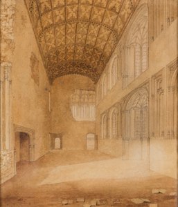 Crosby Hall, c1818 door Charles Wild