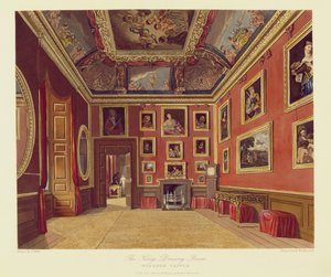 De Kleedkamer van de Koning, Windsor Castle, uit Royal Residences, gegraveerd door W. J. Bennett, uitgegeven door William Henry Pyne (1769-1843), 1816