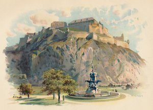 De Castle Rock, Edinburgh, ca. 1890
