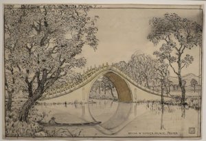 Brug in zomerpaleis, Peking