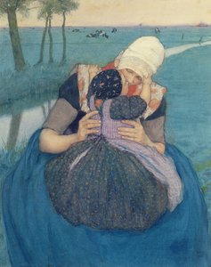 Moeder en Kind, 1900 door Charles William Bartlett