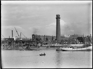 Shot Tower en Loodwerken, Belvedere Road, Lambeth, Greater London Authority door Charles William Prickett