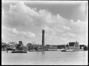 Shot Tower en loodfabriek, Belvedere Road, Lambeth, Greater London Authority door Charles William Prickett
