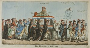 De begrafenis van de partij