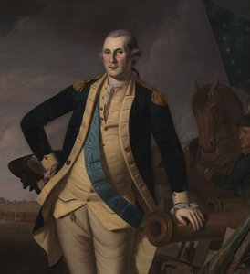 George Washington bij de Slag om Princeton, c.1779 door Charles Willson (and workshop) Peale