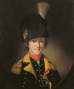 Charles Armand Tretin (1751-93) Marquis de la Rouerie door Charles Willson Peale