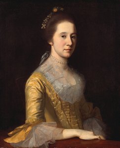 Margaret Strachan mevrouw Thomas Harwood door Charles Willson Peale