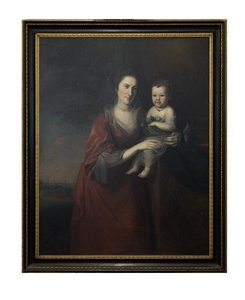 Mevrouw Mary Norris Dickinson en Haar Dochter