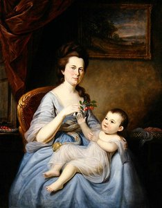 Portret van mevrouw David Forman en kind, ca. 1785