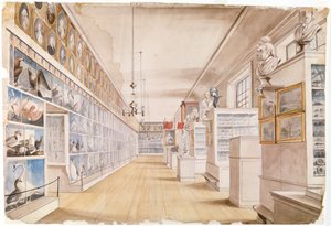 De Lange Kamer, Interieur van de Voorkamer in Peales Museum, 1822 door Charles Willson Peale