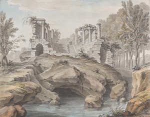 Ontwerp voor een Naumachia, in de tuinen van Chateau d