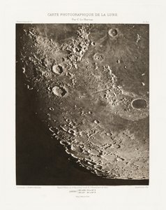 Carte photographique de la lune, planche X.A (Fotografische Kaart van de Maan, plaat X.A),7 oktober door Charles le Morvan