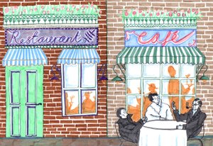 Café door Charlotte Orr